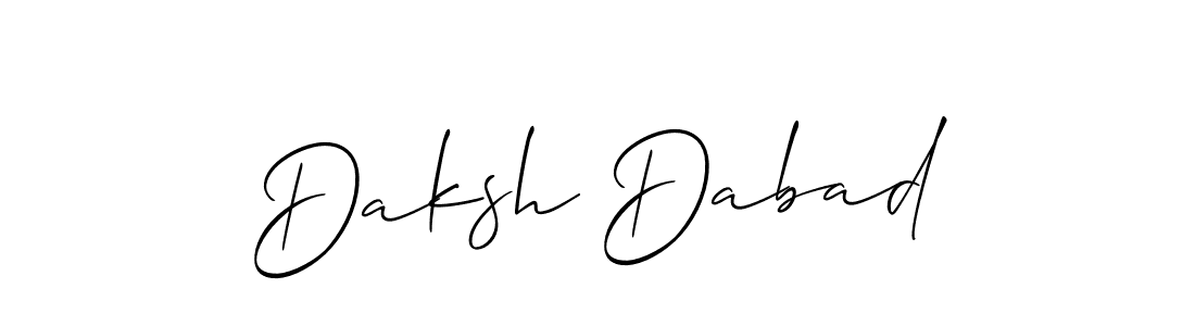 You can use this online signature creator to create a handwritten signature for the name Daksh Dabad. This is the best online autograph maker. Daksh Dabad signature style 2 images and pictures png