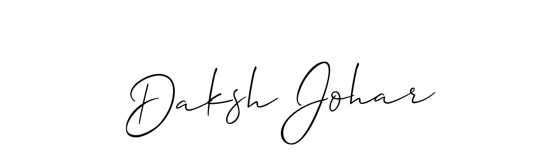 Best and Professional Signature Style for Daksh Johar. Allison_Script Best Signature Style Collection. Daksh Johar signature style 2 images and pictures png
