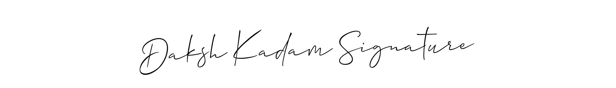 Similarly Allison_Script is the best handwritten signature design. Signature creator online .You can use it as an online autograph creator for name Daksh Kadam Signature. Daksh Kadam Signature signature style 2 images and pictures png