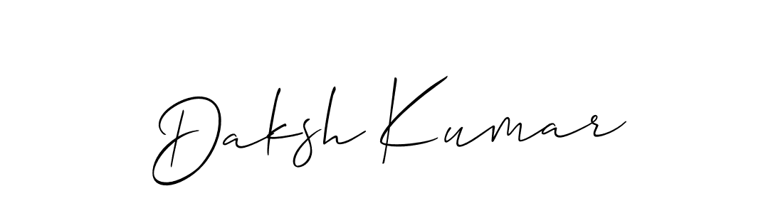 Best and Professional Signature Style for Daksh Kumar. Allison_Script Best Signature Style Collection. Daksh Kumar signature style 2 images and pictures png