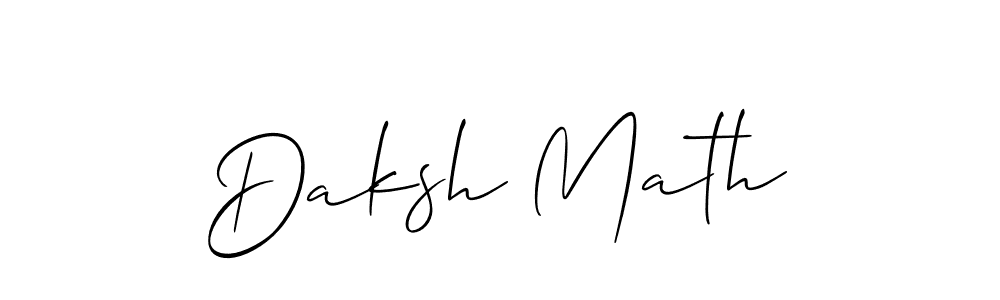 How to Draw Daksh Math signature style? Allison_Script is a latest design signature styles for name Daksh Math. Daksh Math signature style 2 images and pictures png