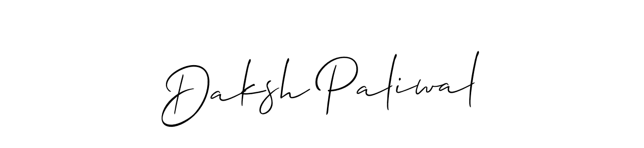 It looks lik you need a new signature style for name Daksh Paliwal. Design unique handwritten (Allison_Script) signature with our free signature maker in just a few clicks. Daksh Paliwal signature style 2 images and pictures png