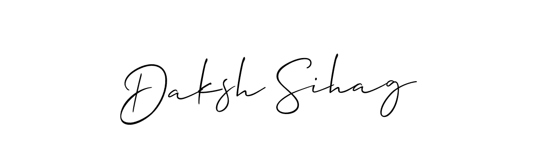 Make a beautiful signature design for name Daksh Sihag. Use this online signature maker to create a handwritten signature for free. Daksh Sihag signature style 2 images and pictures png