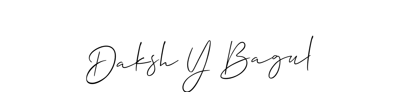 How to Draw Daksh Y Bagul signature style? Allison_Script is a latest design signature styles for name Daksh Y Bagul. Daksh Y Bagul signature style 2 images and pictures png