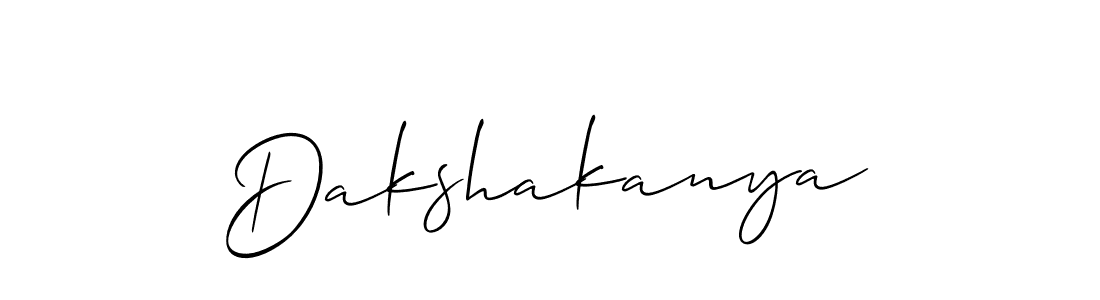 Also we have Dakshakanya name is the best signature style. Create professional handwritten signature collection using Allison_Script autograph style. Dakshakanya signature style 2 images and pictures png