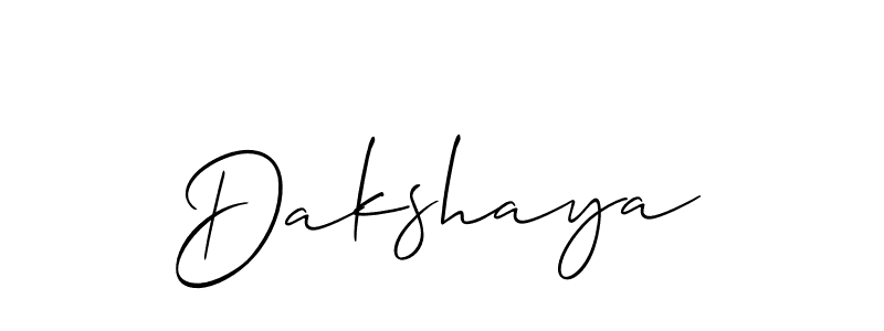 The best way (Allison_Script) to make a short signature is to pick only two or three words in your name. The name Dakshaya include a total of six letters. For converting this name. Dakshaya signature style 2 images and pictures png