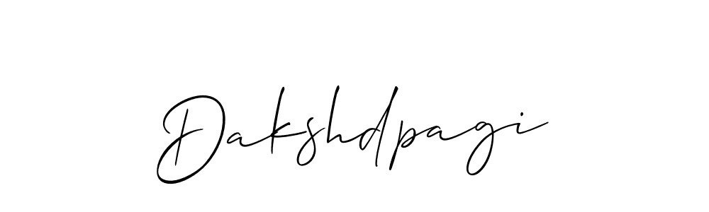 Use a signature maker to create a handwritten signature online. With this signature software, you can design (Allison_Script) your own signature for name Dakshdpagi. Dakshdpagi signature style 2 images and pictures png