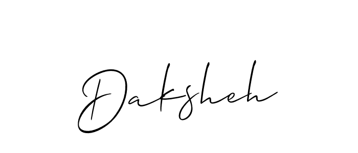 Create a beautiful signature design for name Daksheh. With this signature (Allison_Script) fonts, you can make a handwritten signature for free. Daksheh signature style 2 images and pictures png
