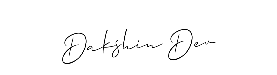 if you are searching for the best signature style for your name Dakshin Dev. so please give up your signature search. here we have designed multiple signature styles  using Allison_Script. Dakshin Dev signature style 2 images and pictures png