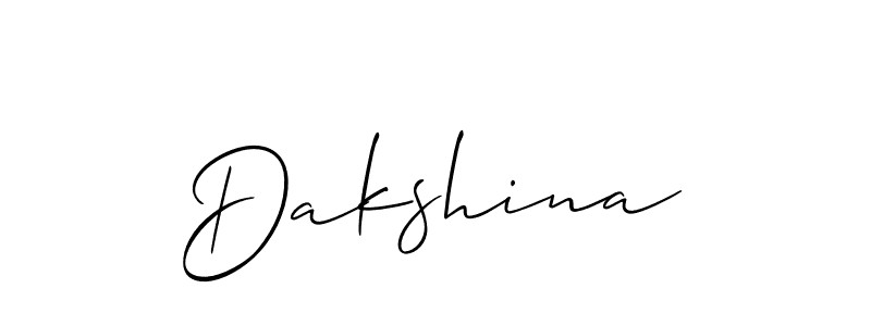 Best and Professional Signature Style for Dakshina. Allison_Script Best Signature Style Collection. Dakshina signature style 2 images and pictures png