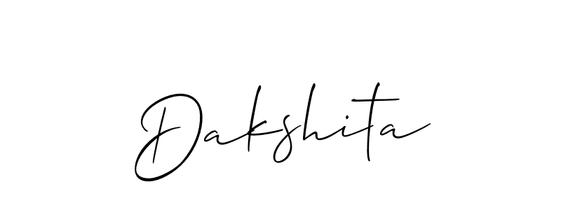 Also we have Dakshita name is the best signature style. Create professional handwritten signature collection using Allison_Script autograph style. Dakshita signature style 2 images and pictures png