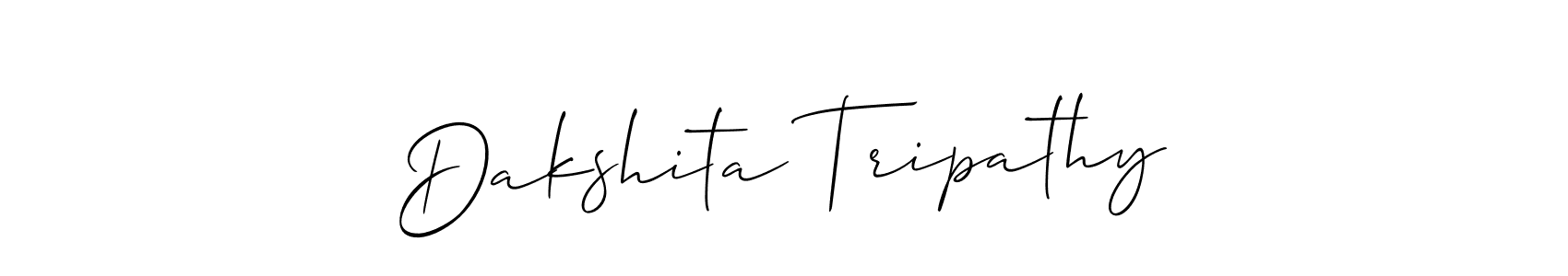 Dakshita Tripathy stylish signature style. Best Handwritten Sign (Allison_Script) for my name. Handwritten Signature Collection Ideas for my name Dakshita Tripathy. Dakshita Tripathy signature style 2 images and pictures png