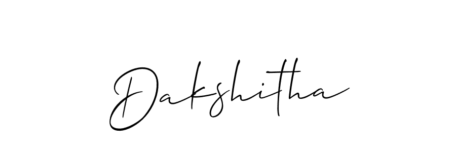 Best and Professional Signature Style for Dakshitha. Allison_Script Best Signature Style Collection. Dakshitha signature style 2 images and pictures png