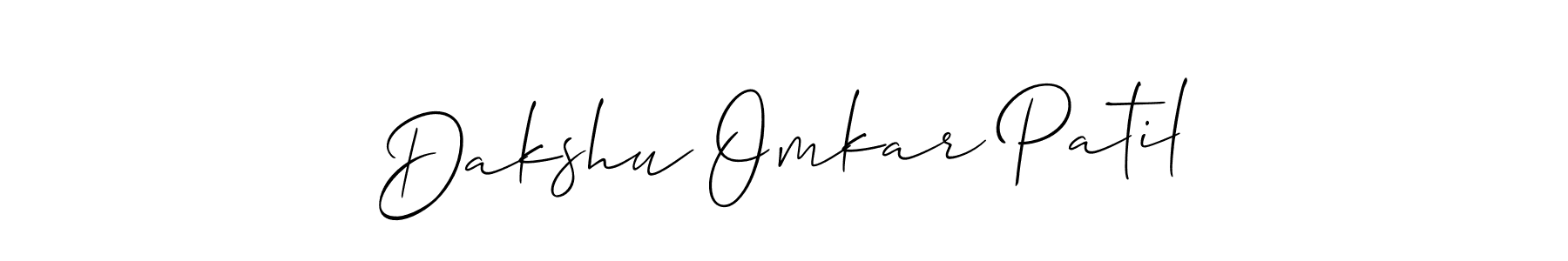 Create a beautiful signature design for name Dakshu Omkar Patil. With this signature (Allison_Script) fonts, you can make a handwritten signature for free. Dakshu Omkar Patil signature style 2 images and pictures png