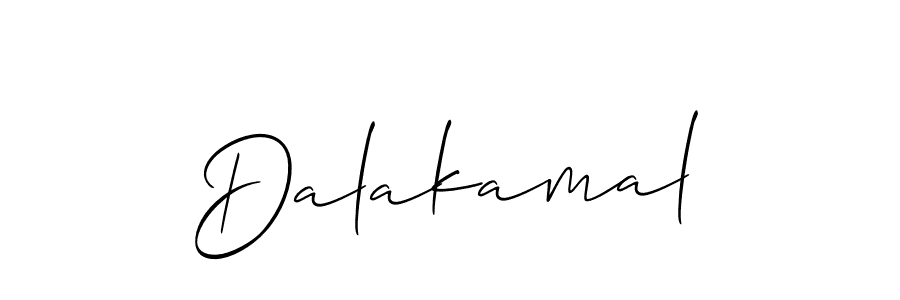 How to make Dalakamal name signature. Use Allison_Script style for creating short signs online. This is the latest handwritten sign. Dalakamal signature style 2 images and pictures png