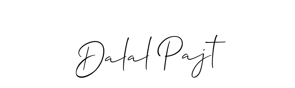 if you are searching for the best signature style for your name Dalal Pajt. so please give up your signature search. here we have designed multiple signature styles  using Allison_Script. Dalal Pajt signature style 2 images and pictures png