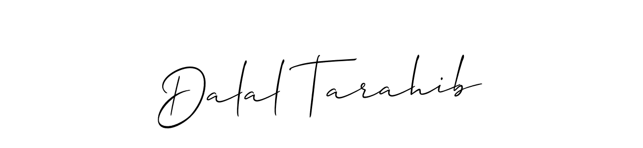 Dalal Tarahib stylish signature style. Best Handwritten Sign (Allison_Script) for my name. Handwritten Signature Collection Ideas for my name Dalal Tarahib. Dalal Tarahib signature style 2 images and pictures png