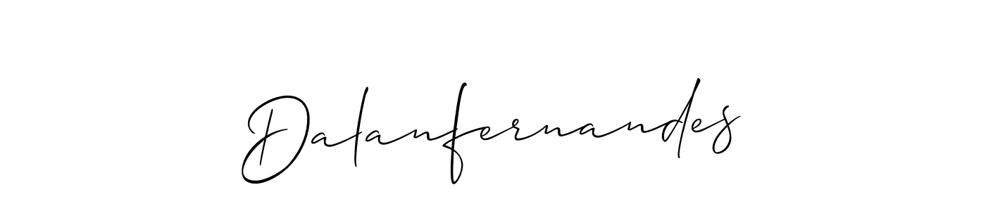 Dalanfernandes stylish signature style. Best Handwritten Sign (Allison_Script) for my name. Handwritten Signature Collection Ideas for my name Dalanfernandes. Dalanfernandes signature style 2 images and pictures png