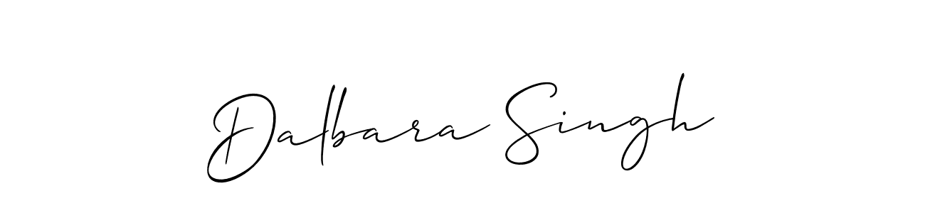 You should practise on your own different ways (Allison_Script) to write your name (Dalbara Singh) in signature. don't let someone else do it for you. Dalbara Singh signature style 2 images and pictures png