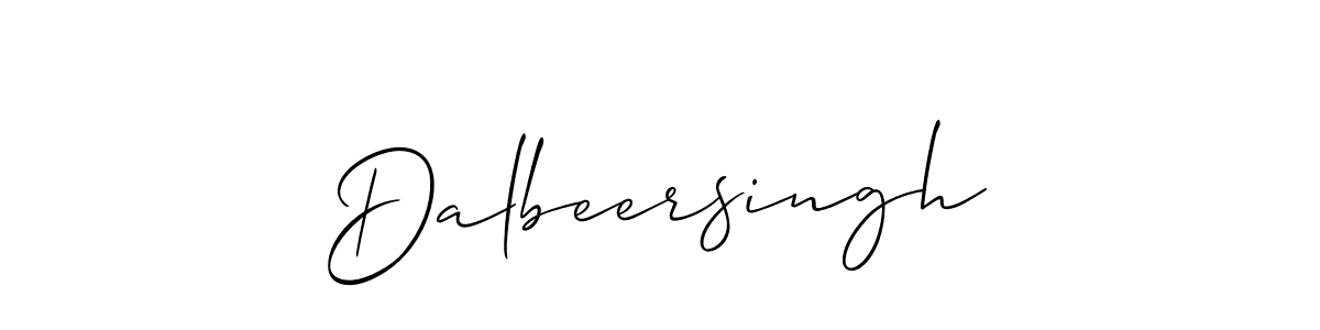 Dalbeersingh stylish signature style. Best Handwritten Sign (Allison_Script) for my name. Handwritten Signature Collection Ideas for my name Dalbeersingh. Dalbeersingh signature style 2 images and pictures png