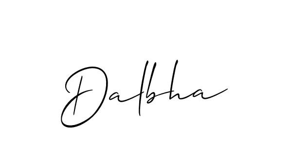 Also You can easily find your signature by using the search form. We will create Dalbha name handwritten signature images for you free of cost using Allison_Script sign style. Dalbha signature style 2 images and pictures png