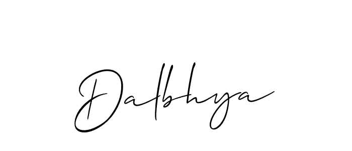 How to make Dalbhya name signature. Use Allison_Script style for creating short signs online. This is the latest handwritten sign. Dalbhya signature style 2 images and pictures png