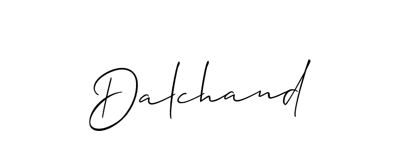 How to make Dalchand signature? Allison_Script is a professional autograph style. Create handwritten signature for Dalchand name. Dalchand signature style 2 images and pictures png