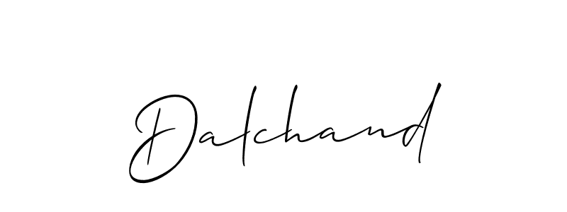 How to make Dalchand signature? Allison_Script is a professional autograph style. Create handwritten signature for Dalchand name. Dalchand signature style 2 images and pictures png