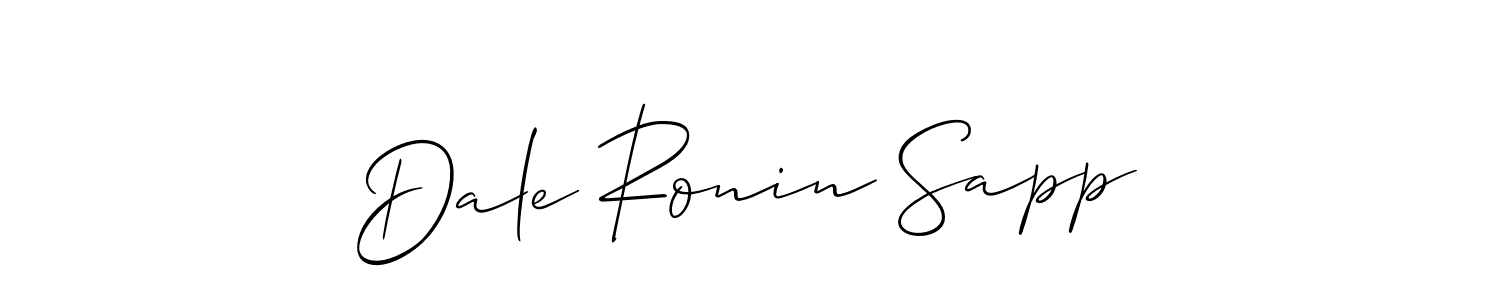 if you are searching for the best signature style for your name Dale Ronin Sapp. so please give up your signature search. here we have designed multiple signature styles  using Allison_Script. Dale Ronin Sapp signature style 2 images and pictures png