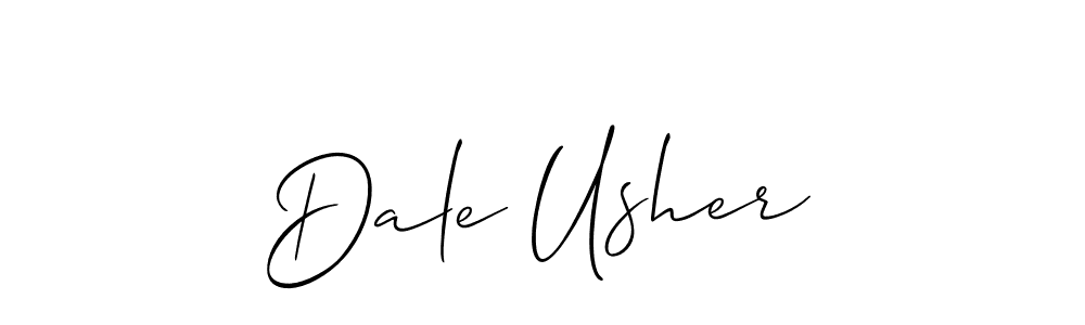 How to Draw Dale Usher signature style? Allison_Script is a latest design signature styles for name Dale Usher. Dale Usher signature style 2 images and pictures png