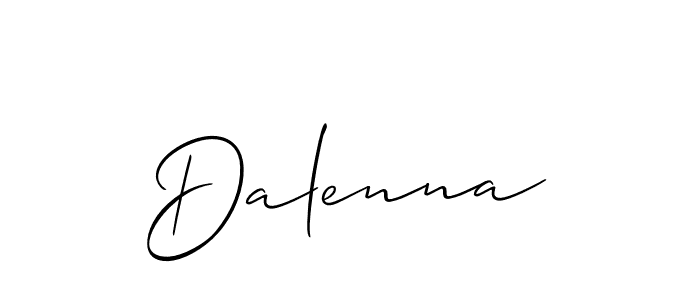 Best and Professional Signature Style for Dalenna. Allison_Script Best Signature Style Collection. Dalenna signature style 2 images and pictures png