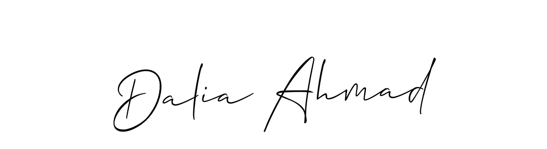 Best and Professional Signature Style for Dalia Ahmad. Allison_Script Best Signature Style Collection. Dalia Ahmad signature style 2 images and pictures png