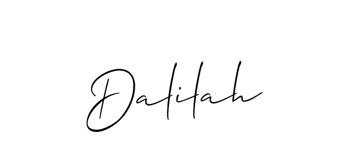 if you are searching for the best signature style for your name Dalilah. so please give up your signature search. here we have designed multiple signature styles  using Allison_Script. Dalilah signature style 2 images and pictures png