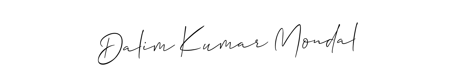 Design your own signature with our free online signature maker. With this signature software, you can create a handwritten (Allison_Script) signature for name Dalim Kumar Mondal. Dalim Kumar Mondal signature style 2 images and pictures png