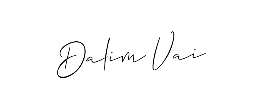 Create a beautiful signature design for name Dalim Vai. With this signature (Allison_Script) fonts, you can make a handwritten signature for free. Dalim Vai signature style 2 images and pictures png