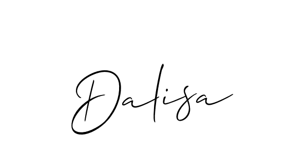 You should practise on your own different ways (Allison_Script) to write your name (Dalisa) in signature. don't let someone else do it for you. Dalisa signature style 2 images and pictures png