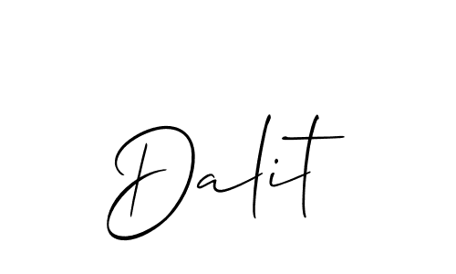 if you are searching for the best signature style for your name Dalit. so please give up your signature search. here we have designed multiple signature styles  using Allison_Script. Dalit signature style 2 images and pictures png