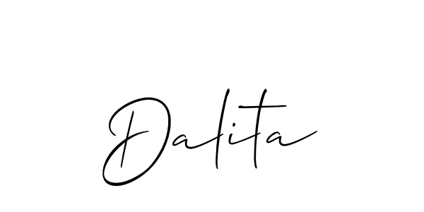 Best and Professional Signature Style for Dalita. Allison_Script Best Signature Style Collection. Dalita signature style 2 images and pictures png