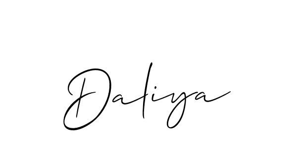 How to Draw Daliya signature style? Allison_Script is a latest design signature styles for name Daliya. Daliya signature style 2 images and pictures png