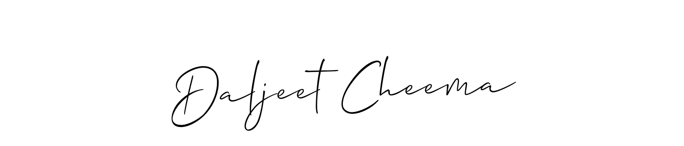 Make a beautiful signature design for name Daljeet Cheema. Use this online signature maker to create a handwritten signature for free. Daljeet Cheema signature style 2 images and pictures png