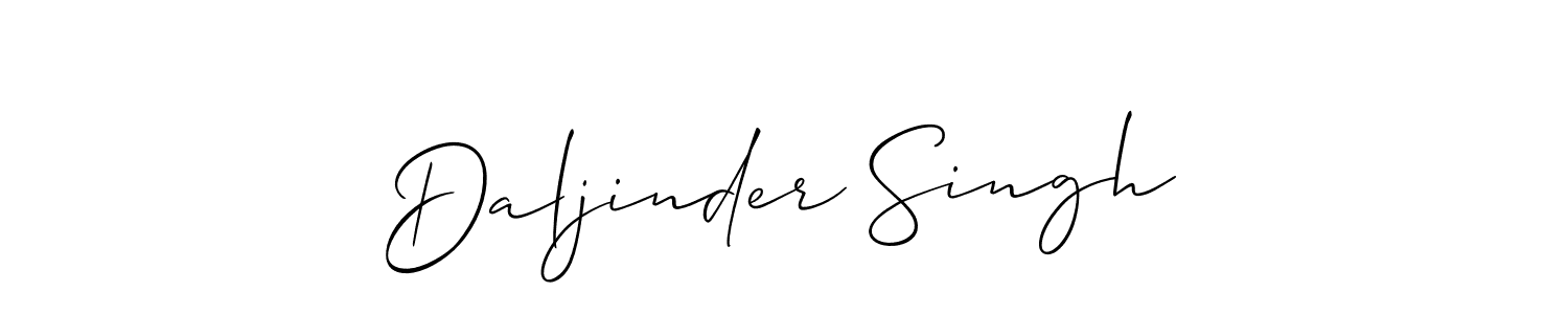 How to make Daljinder Singh signature? Allison_Script is a professional autograph style. Create handwritten signature for Daljinder Singh name. Daljinder Singh signature style 2 images and pictures png