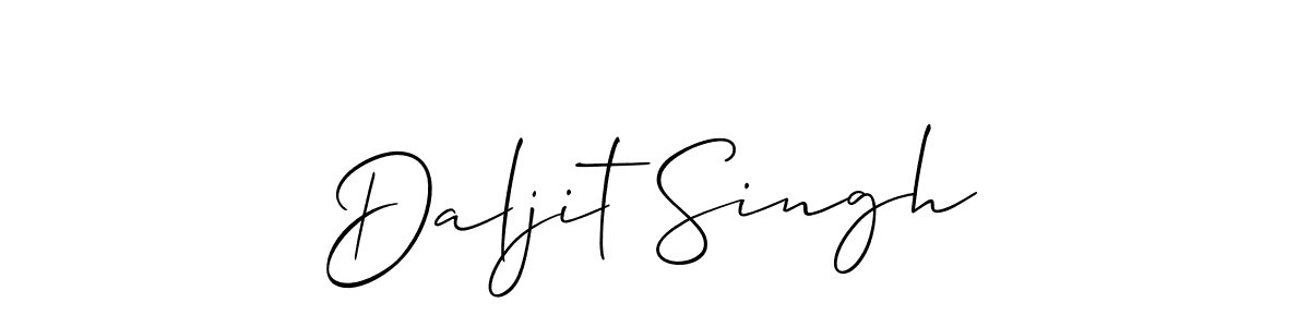 Also we have Daljit Singh name is the best signature style. Create professional handwritten signature collection using Allison_Script autograph style. Daljit Singh signature style 2 images and pictures png