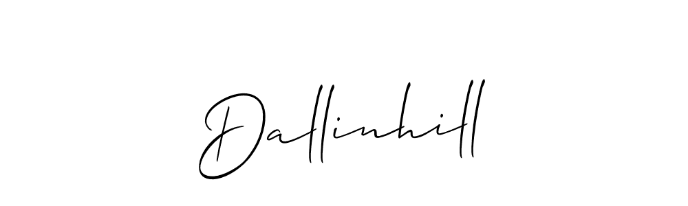 You should practise on your own different ways (Allison_Script) to write your name (Dallinhill) in signature. don't let someone else do it for you. Dallinhill signature style 2 images and pictures png