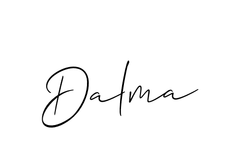 Also we have Dalma name is the best signature style. Create professional handwritten signature collection using Allison_Script autograph style. Dalma signature style 2 images and pictures png