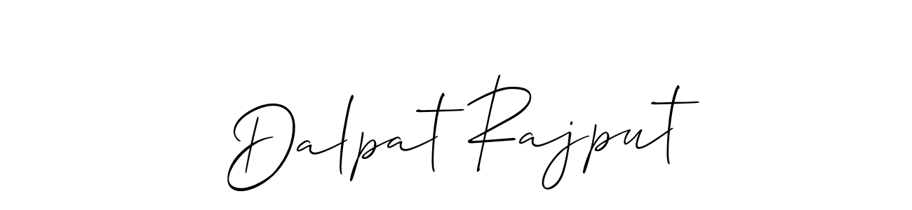 Design your own signature with our free online signature maker. With this signature software, you can create a handwritten (Allison_Script) signature for name Dalpat Rajput. Dalpat Rajput signature style 2 images and pictures png