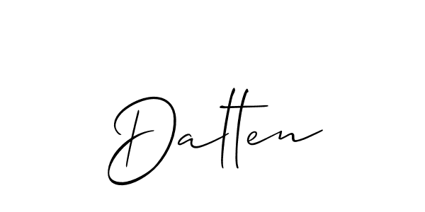 How to make Dalten signature? Allison_Script is a professional autograph style. Create handwritten signature for Dalten name. Dalten signature style 2 images and pictures png