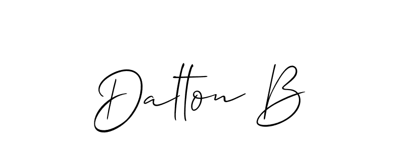 Also we have Dalton B name is the best signature style. Create professional handwritten signature collection using Allison_Script autograph style. Dalton B signature style 2 images and pictures png