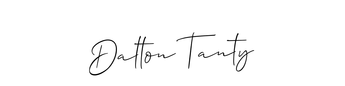 It looks lik you need a new signature style for name Dalton Tanty. Design unique handwritten (Allison_Script) signature with our free signature maker in just a few clicks. Dalton Tanty signature style 2 images and pictures png