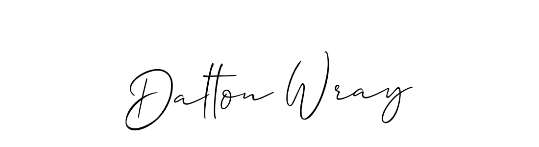 You should practise on your own different ways (Allison_Script) to write your name (Dalton Wray) in signature. don't let someone else do it for you. Dalton Wray signature style 2 images and pictures png