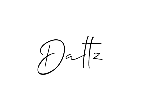 Make a beautiful signature design for name Daltz. With this signature (Allison_Script) style, you can create a handwritten signature for free. Daltz signature style 2 images and pictures png